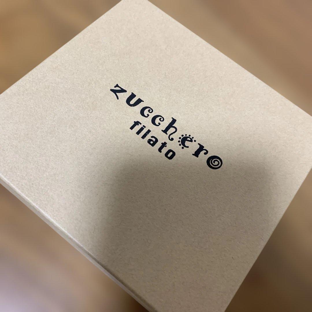 新品未使用 タグ箱付き ズッケロ がま口 二つ折り 財布 オレンジ