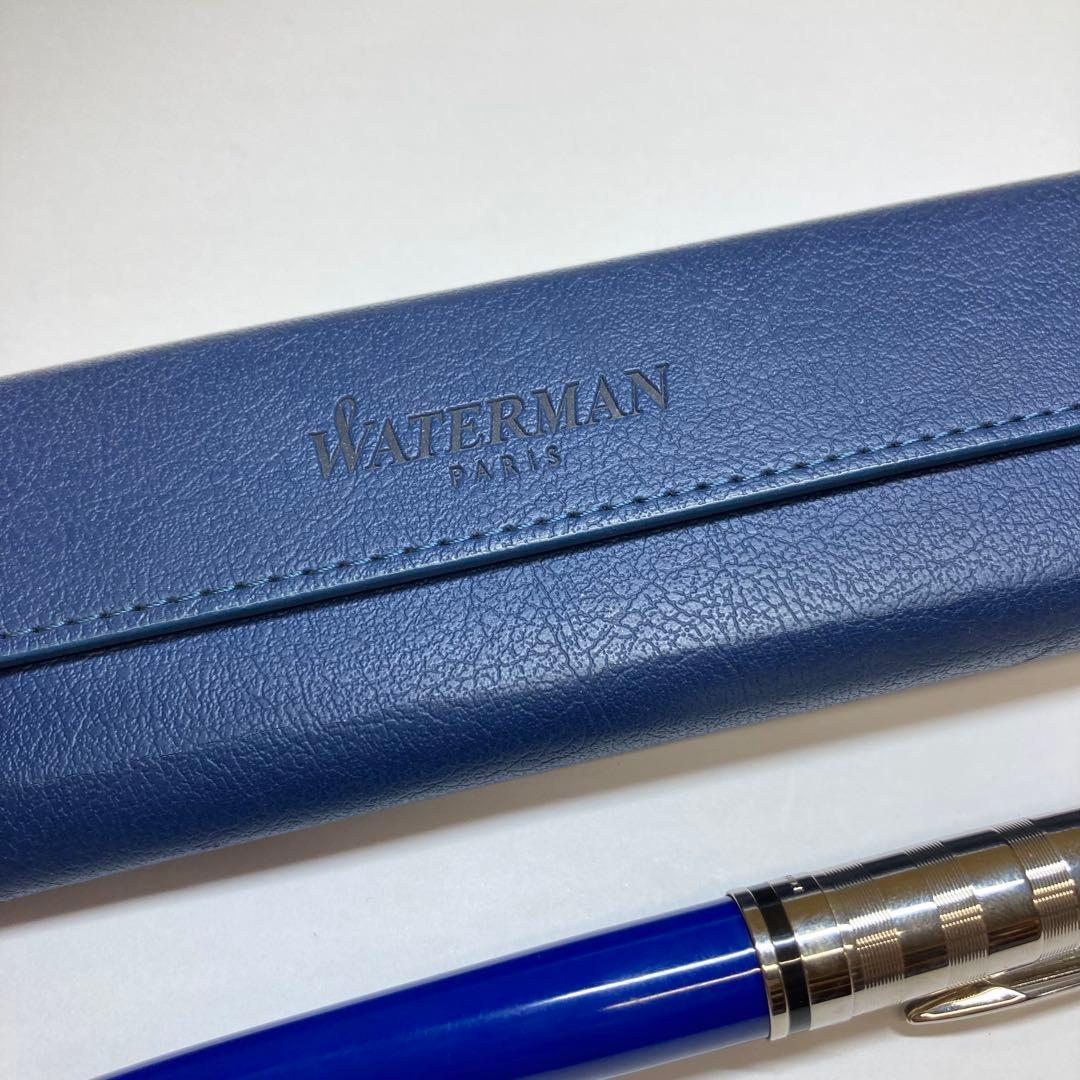 美品☆ウォーターマン ボールペン エキスパート デラックス ブルー