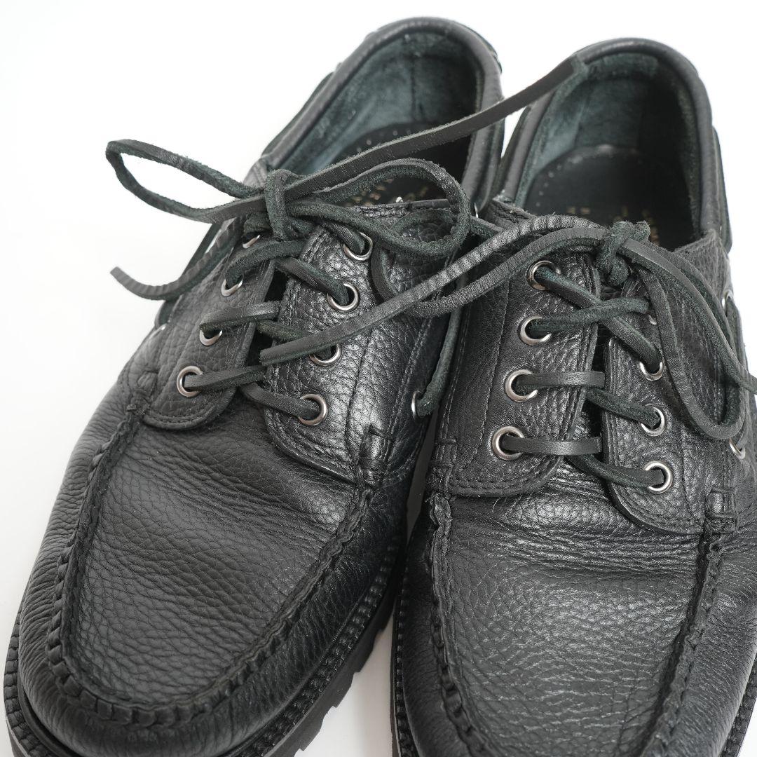 未使用級✨バーニーズニューヨーク×ジーエイチバス レザーデッキシューズ　27cm