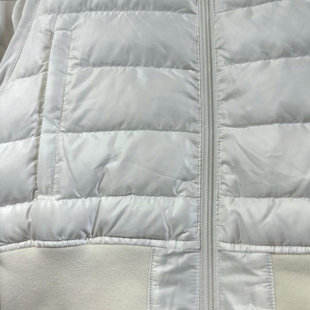 BEAMS GOLF ダウンジャケット　ホワイト　ロゴ　刺繍　S