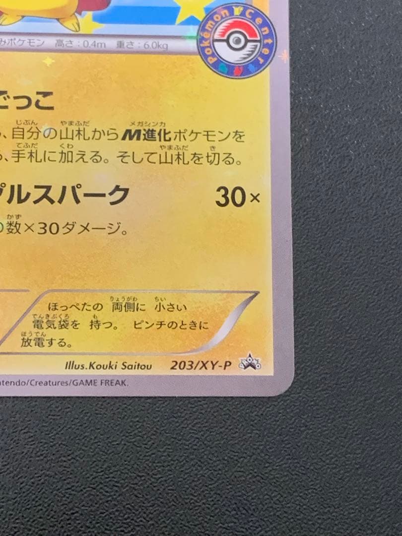 ポンチョを着たピカチュウ　203/xy-p