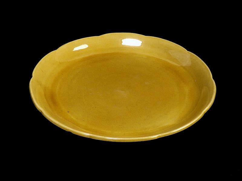 珉平焼　淡路焼　７寸半皿　E699AS-CRu