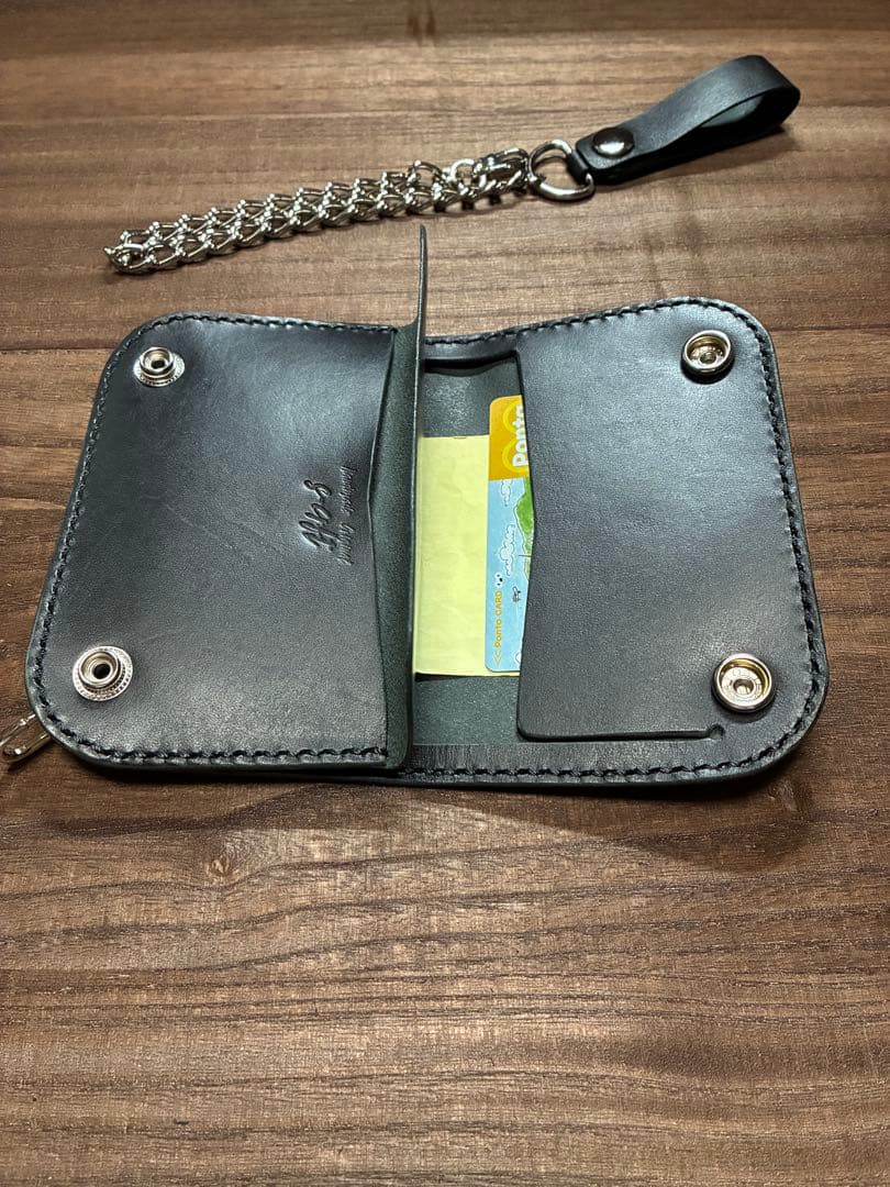 本革牛革ミドルトラッカーウォレット