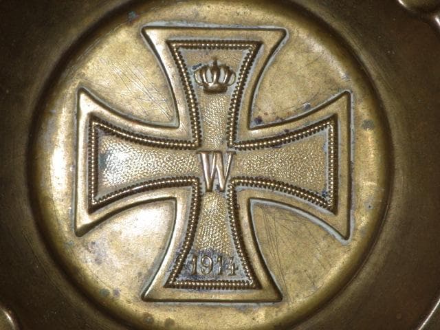 W帝政ドイツ軍☆プロイセン王国☆灰皿☆アイアンクロス☆アンティーク