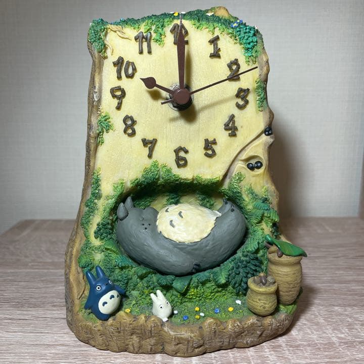 希少品・レア】となりのトトロ 『トトロのねどこ』ジオラマ時計