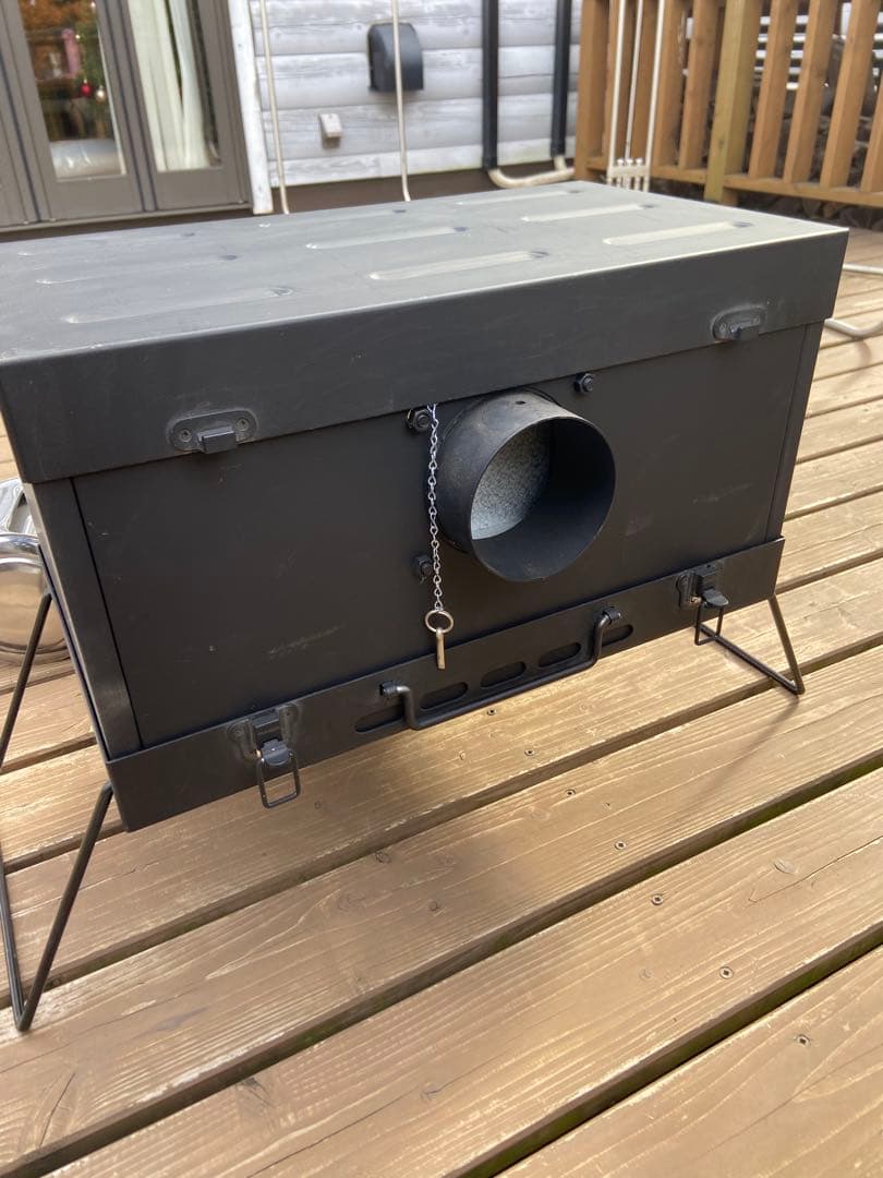 M*9様 【絶盤/未使用/煙突付】 テンマク デザイン iron stove 薪