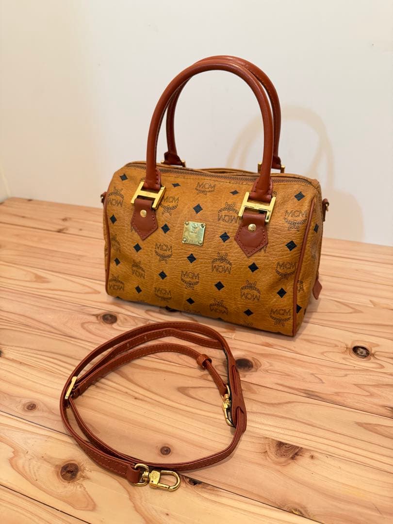 美品 ■ MCM エムシーエム ハンドバッグ2way 総柄 ショルダーバッグ