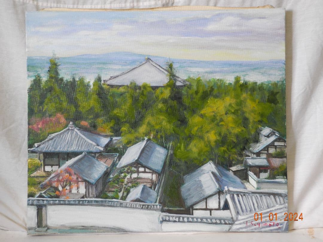 油絵二月堂より大仏殿