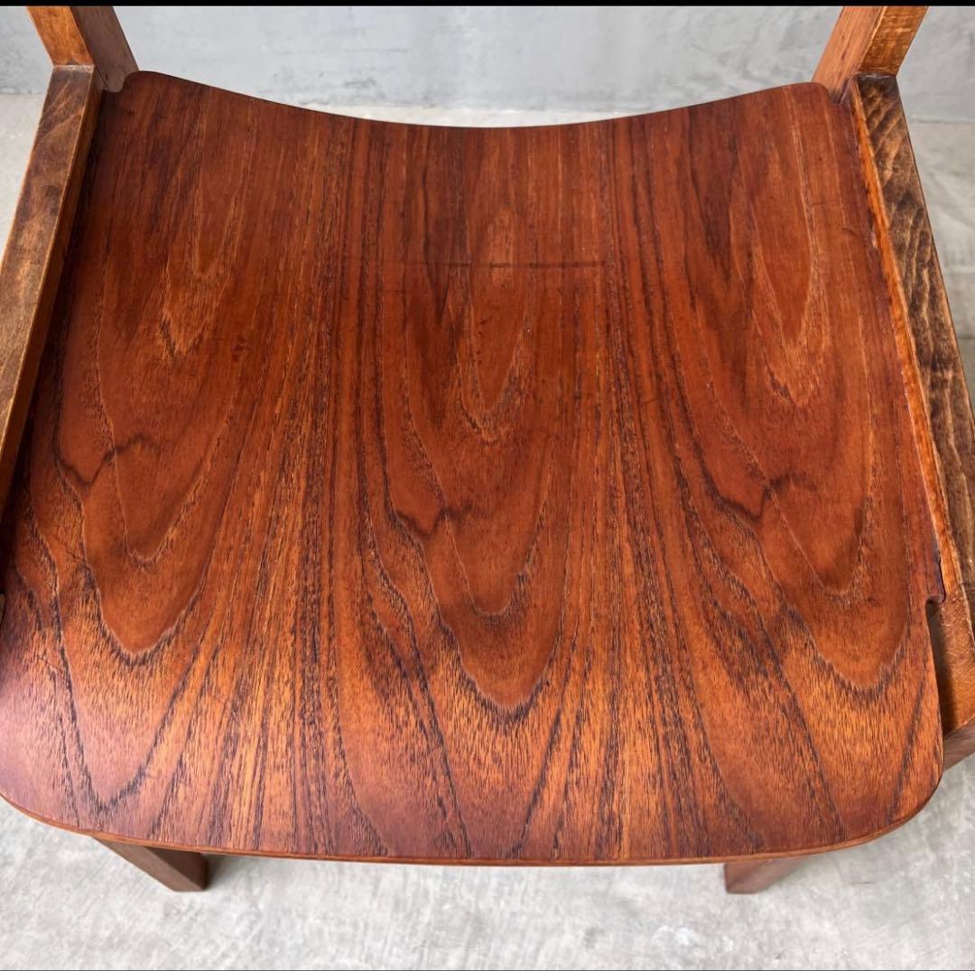 超希少 極初期型 天童木工 水之江忠臣 ブックチェア チーク材 ヴィンテージ