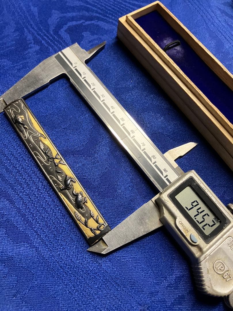 日本刀　装飾　小柄　金銀象嵌　時代物　骨董品
