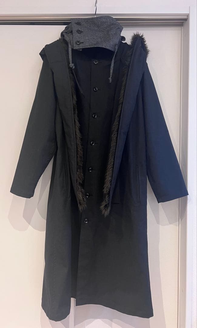ヨウジヤマモト プールオム 18AW Double Hooded ドレスコート
