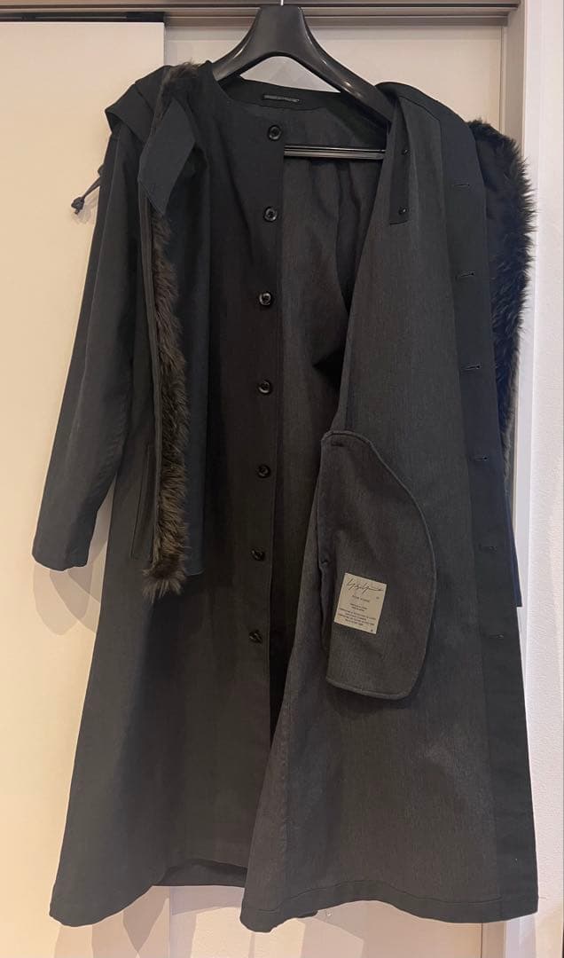 ヨウジヤマモト プールオム 18AW Double Hooded ドレスコート