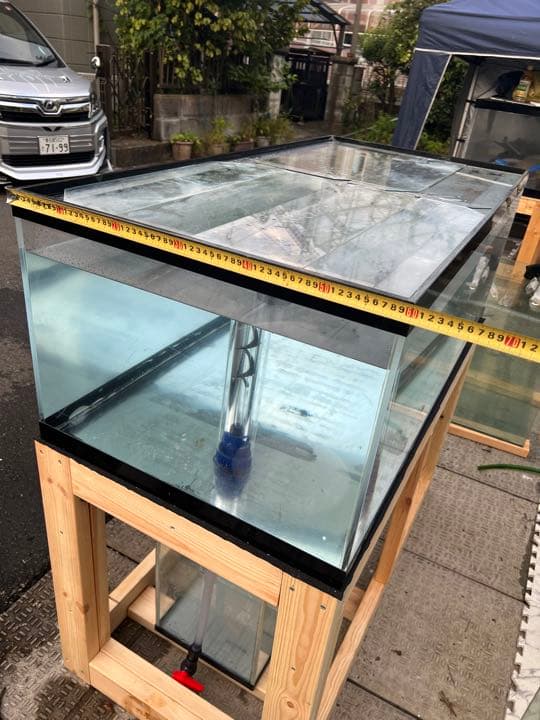 茨城 1600×750×500 アクリル水槽 ジャンク カンテツ アクリル水槽
