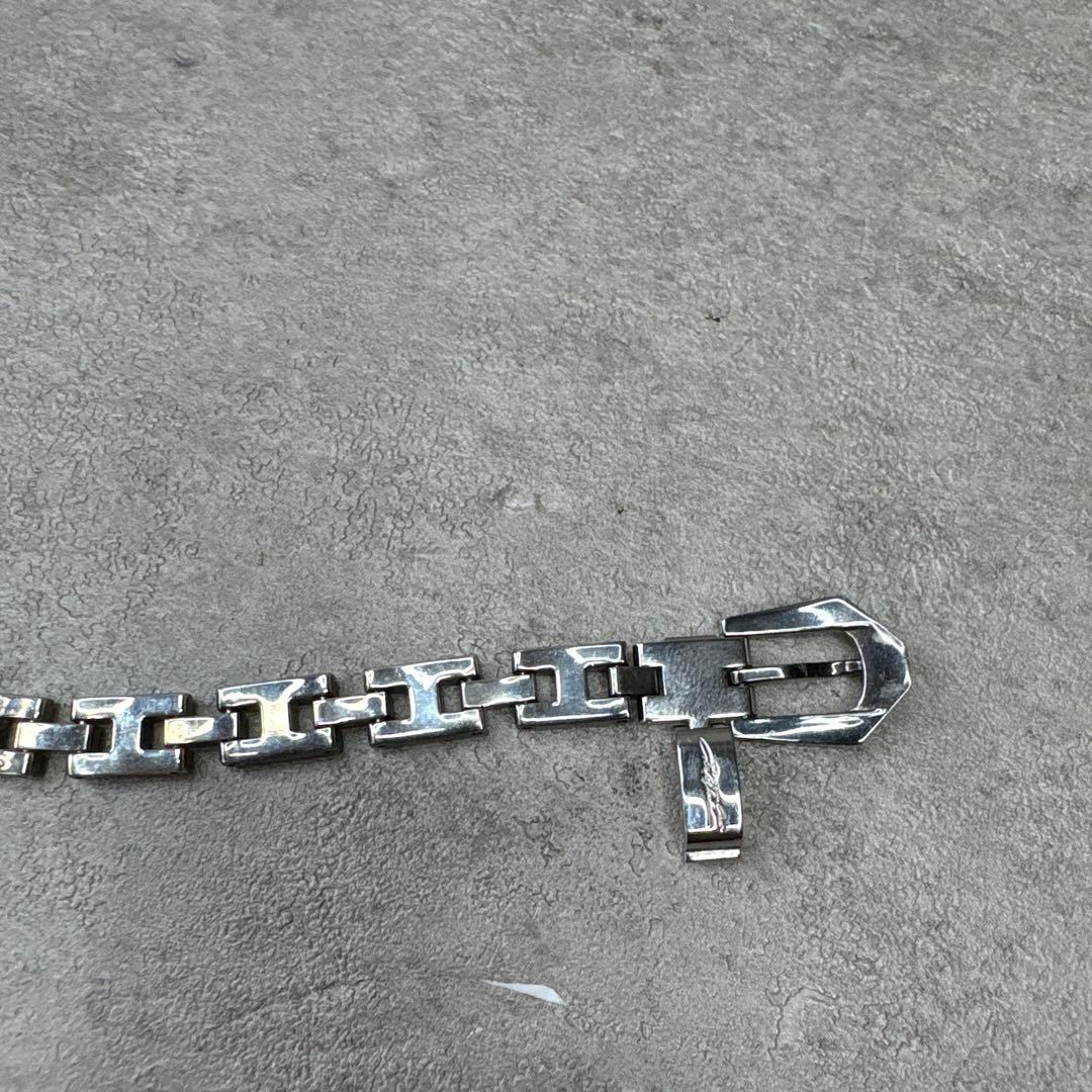 美品！Leda SILMA SPORTS レダジルマ シルバーベルトブレスレット