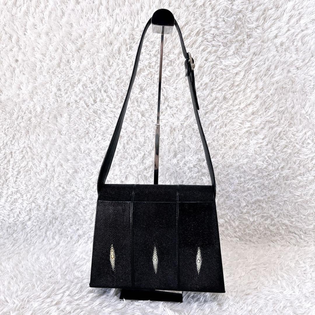 極希少✨海の宝石　スティングレイ　ワンショルダーバッグ　エイ革　フォーマルバッグ