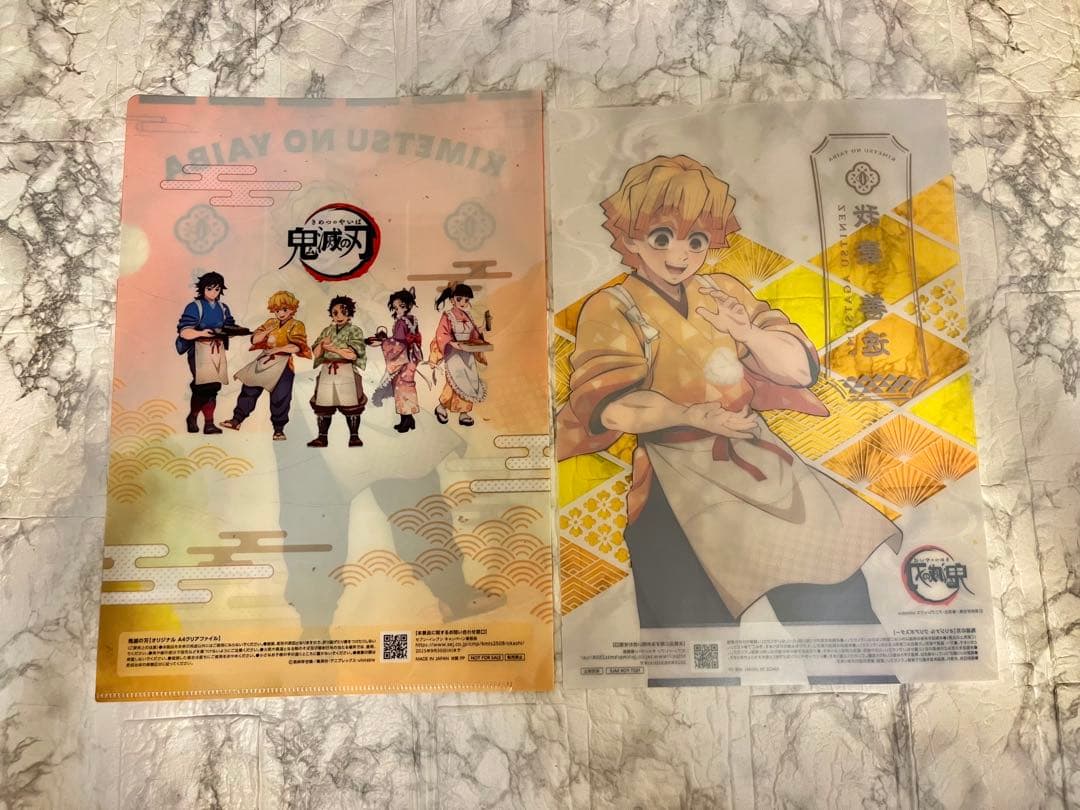 我妻 善逸】鬼滅の刃 × セブンイレブン クリアファイル・クリアポスター