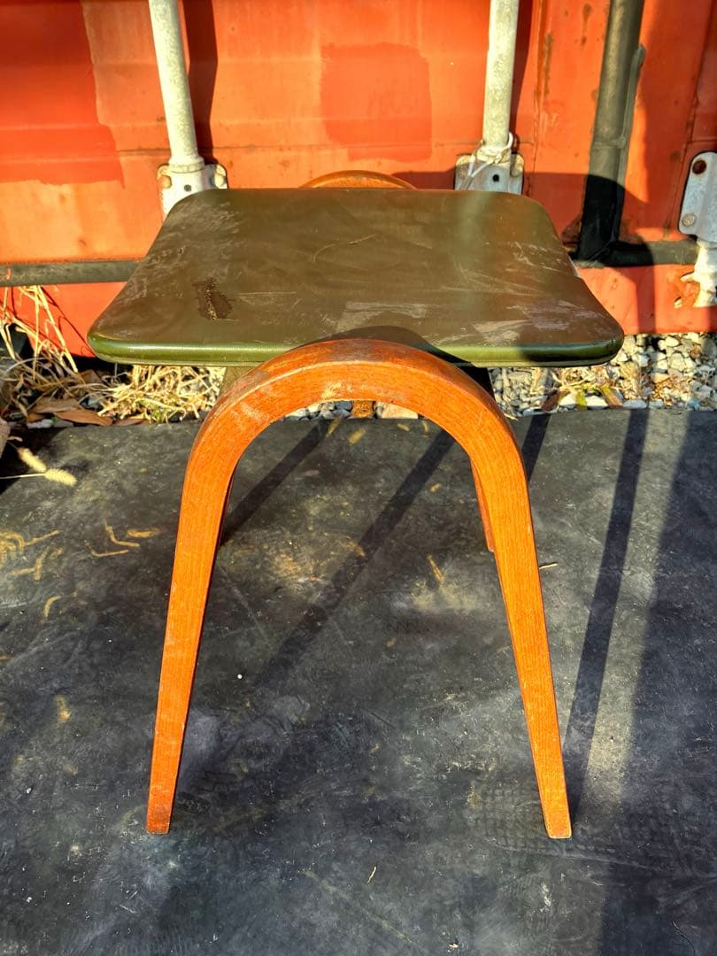 ヴィンテージ　秋田木工　剣持勇　スタッキングスツール