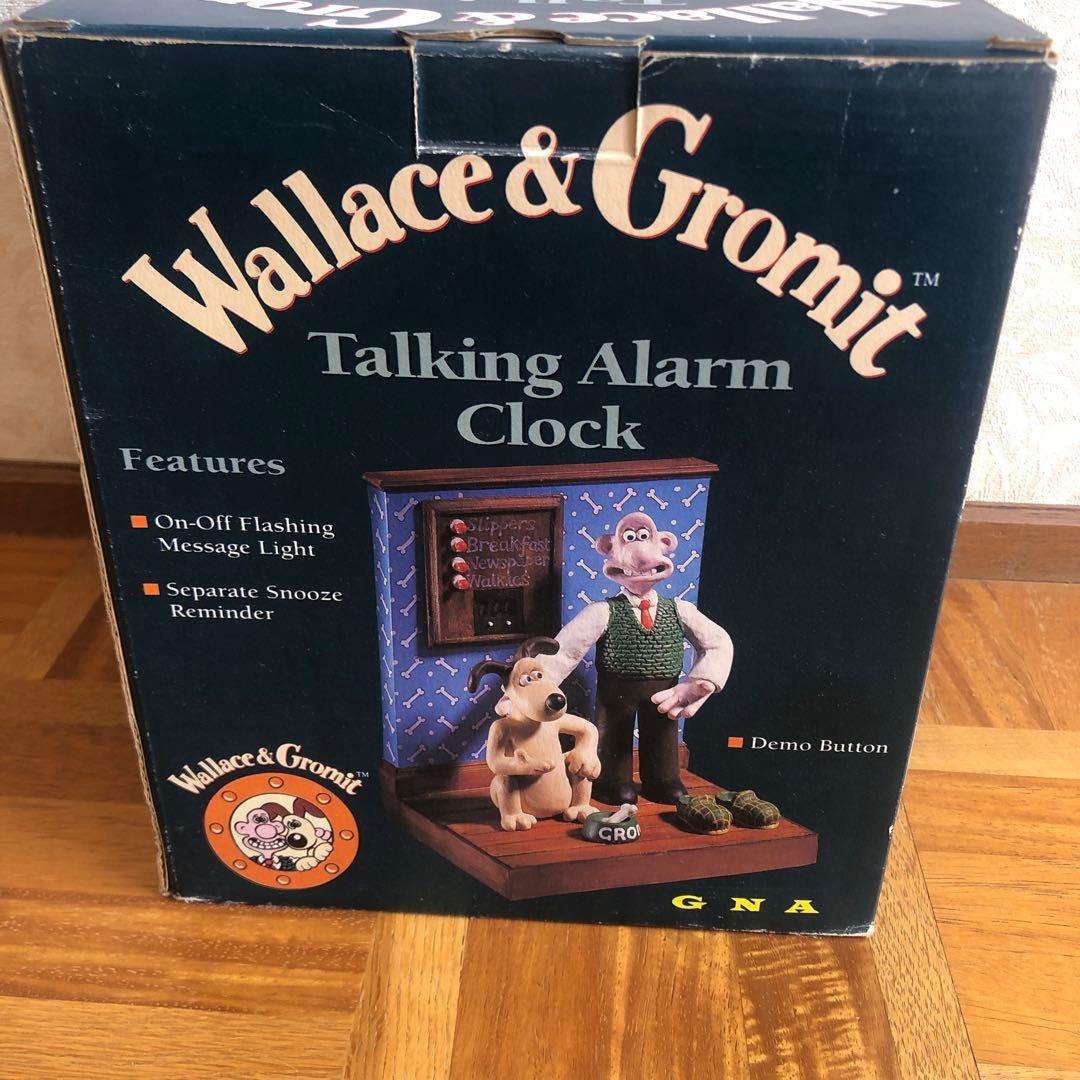 未使用　ウォレス&グルミット時計　トーキング　アラーム　クロック