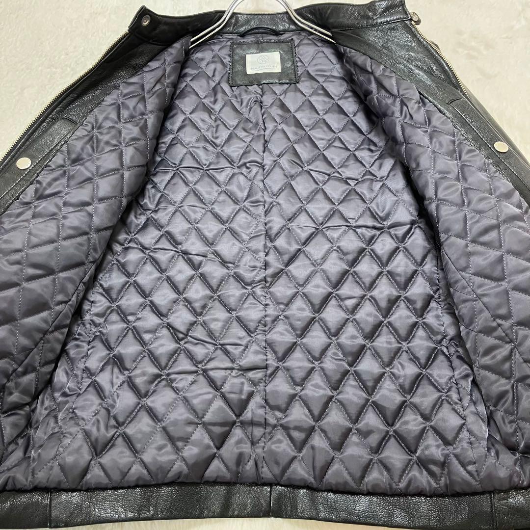 美品✨ユナイテッドアローズ やぎ革 ゴート レザージャケット 裏地