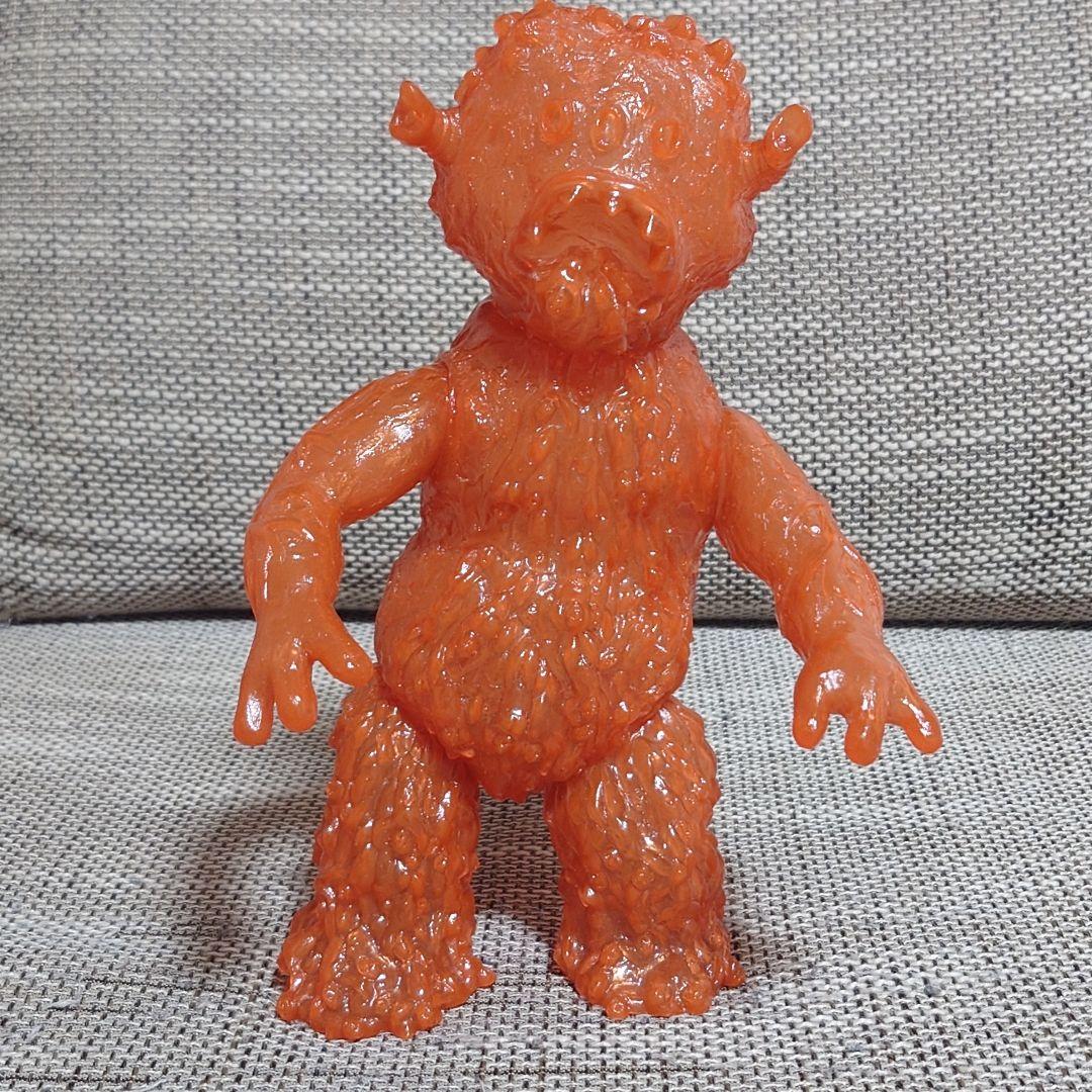 状態良】エレガブ ドクロ怪獣シリーズ ヒトゴミラ オレンジ クリア成型