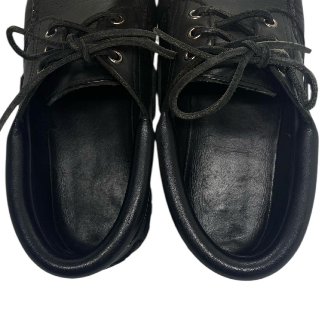 ティンバーランド　26cm デッキシューズ ビブラムソール ブラック 黒 レザー