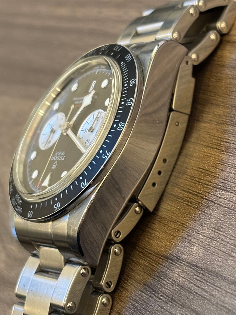 【2023年新品購入/美品・保証残】ブラックベイクロノM79360N TUDOR