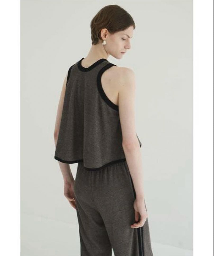 CLANE PILE FLARE TANK TOPS ブラウン サイズ1