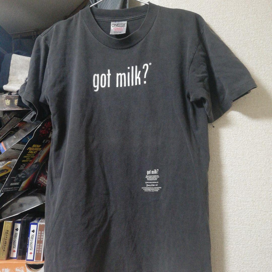 希少 got milk? Tシャツ L BLACK 黒 ゴットミルク milk ゴッド・ミルク