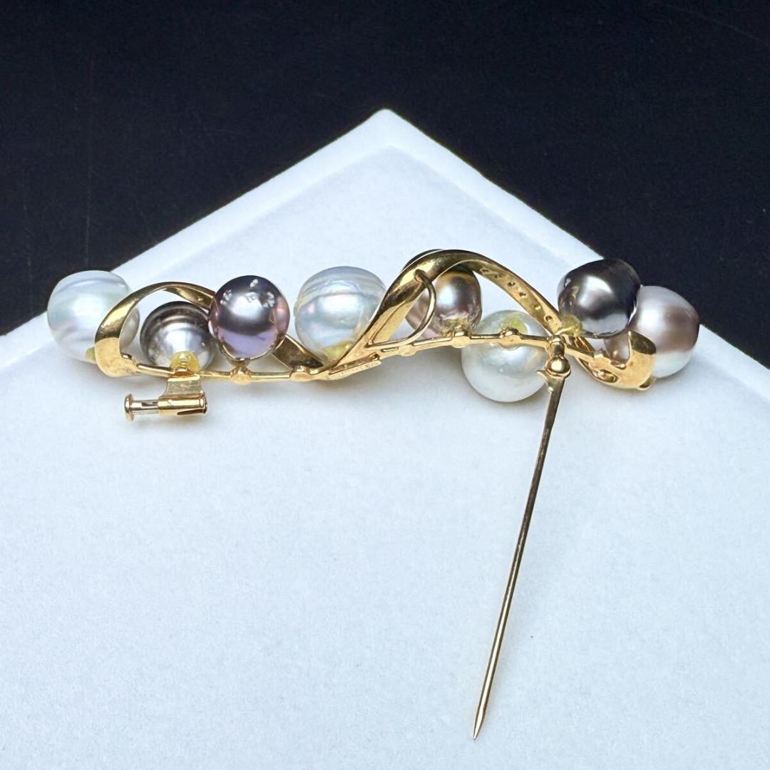 290【タサキ】シルバー パール ブローチ ブローチ5点 TASAKI 田崎真珠