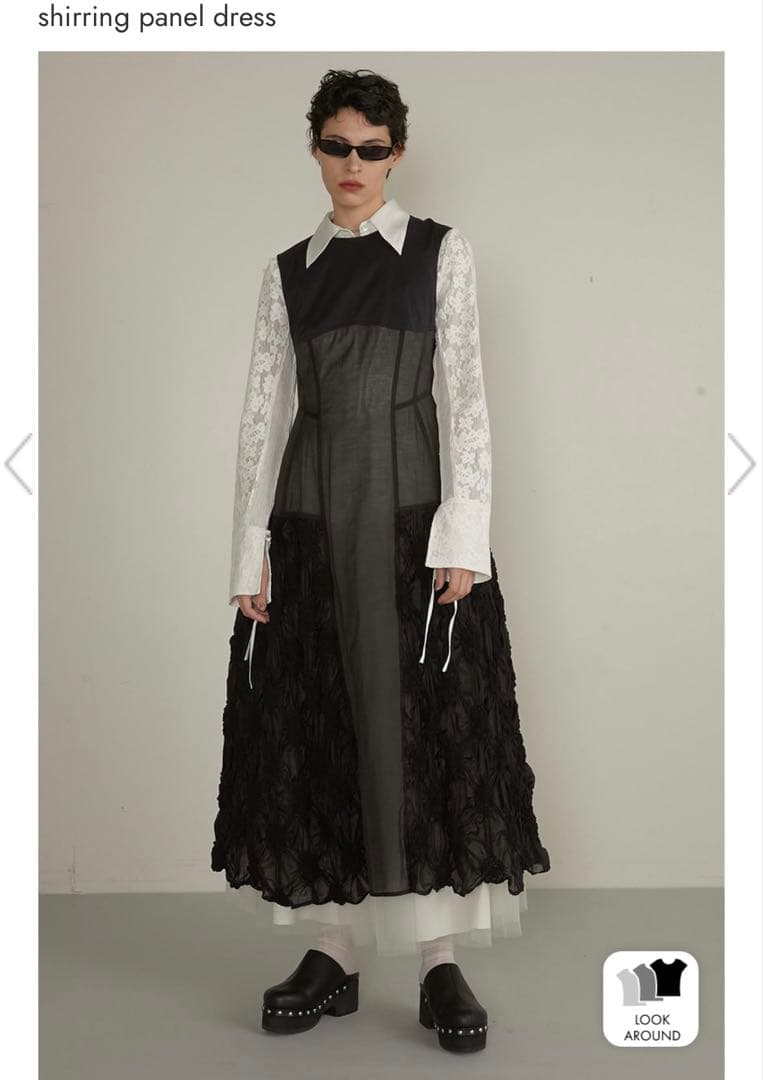 新品タグ付き　プランクプロジェクト　フラワーシャーリングパネルワンピース