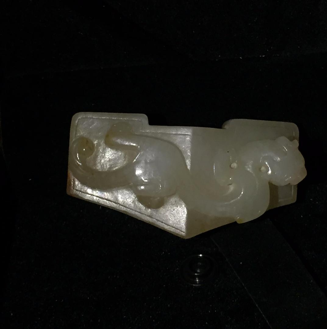 漢代 玉剣飾-剣格 古玉和田玉 中国美術装身具 骨董工芸品