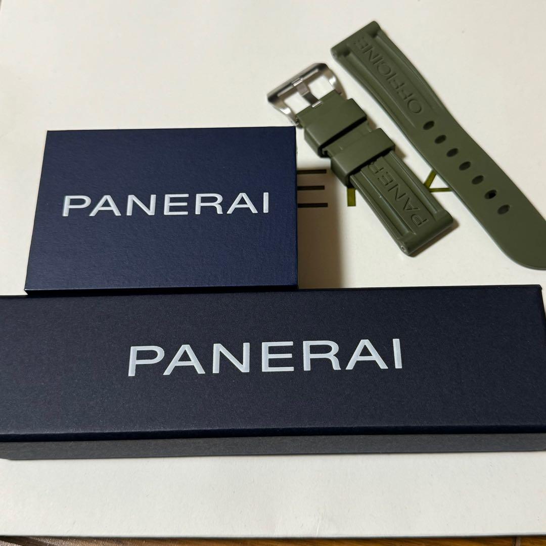 まろ パネライ ルミノールマリーナ42mm用ラバーベルト