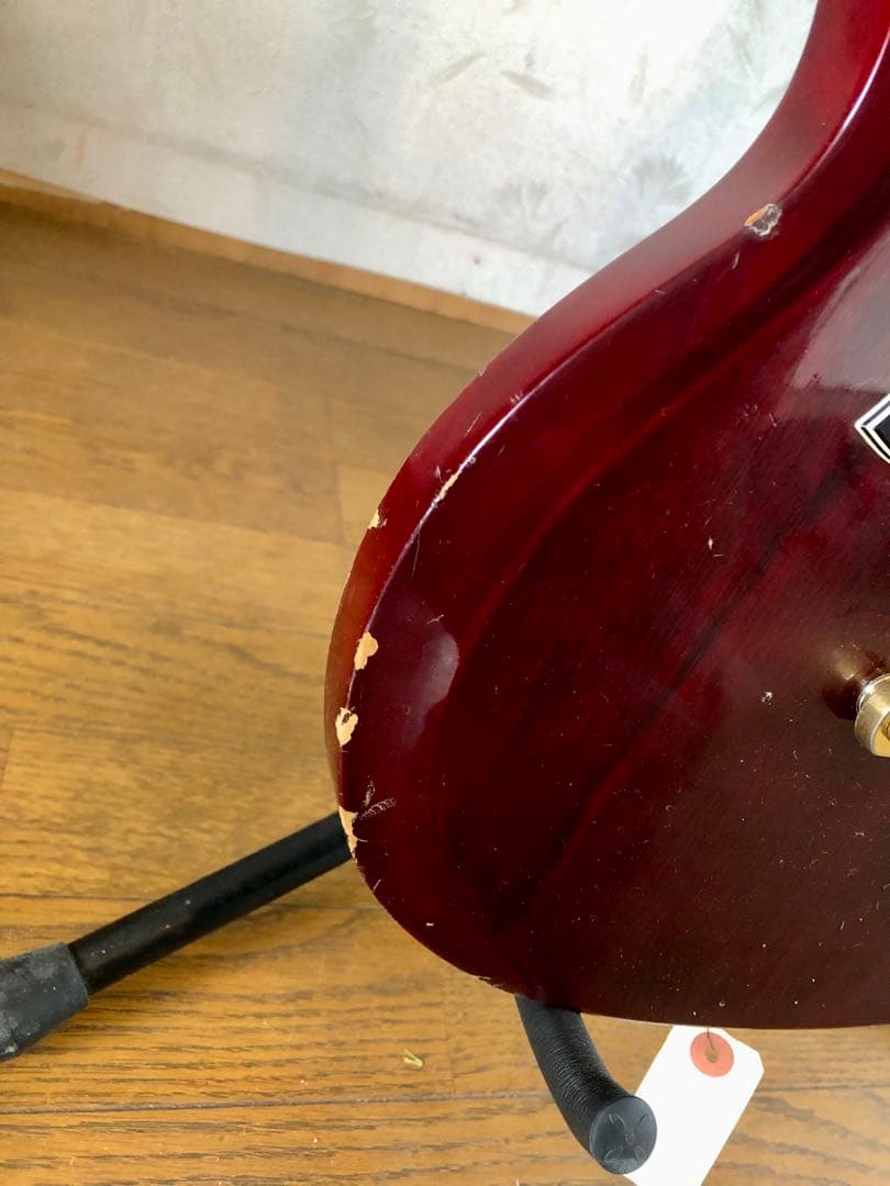 Greco エレキギター バーガンディ ハードケース付き ワインレッド