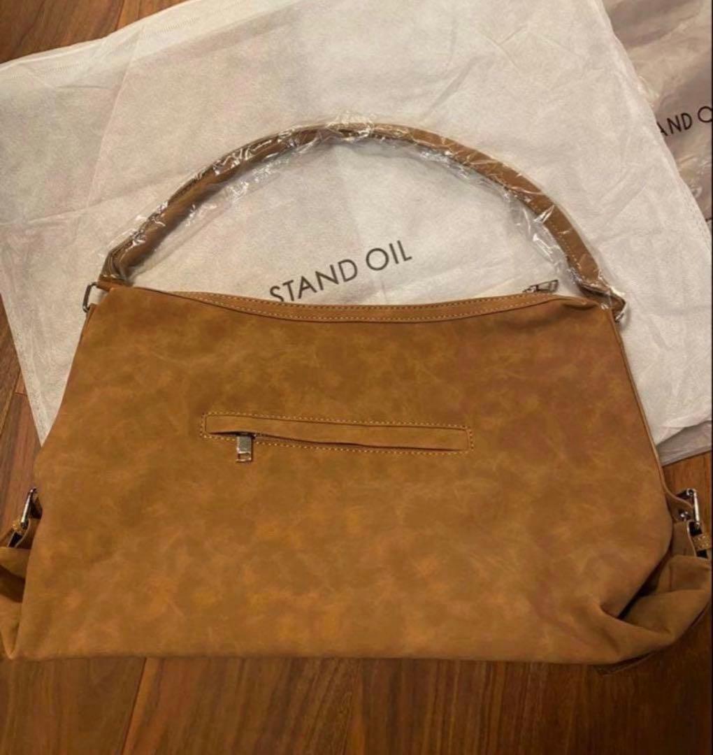 STAND OIL スエードハンドバッグ ブラウン