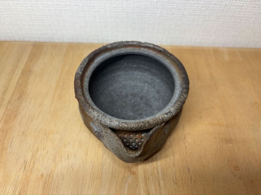 ㊵備前焼 宝瓶 登り窯 ザクロ 柘榴 ざくろ 手びねり 急須