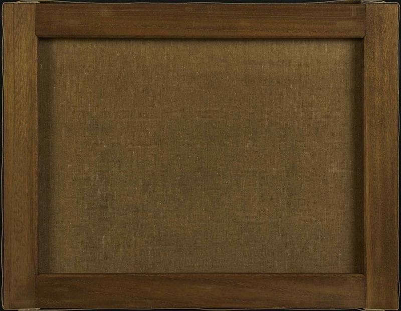 岸田劉生　油彩　肉筆『湯呑と茶碗と林檎』表サイン　鑑定書　F6号　額装　b805