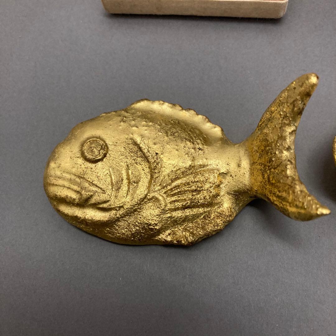 茶道具　鯛香合　金箔付　葆光斎書付　共箱　S37TK