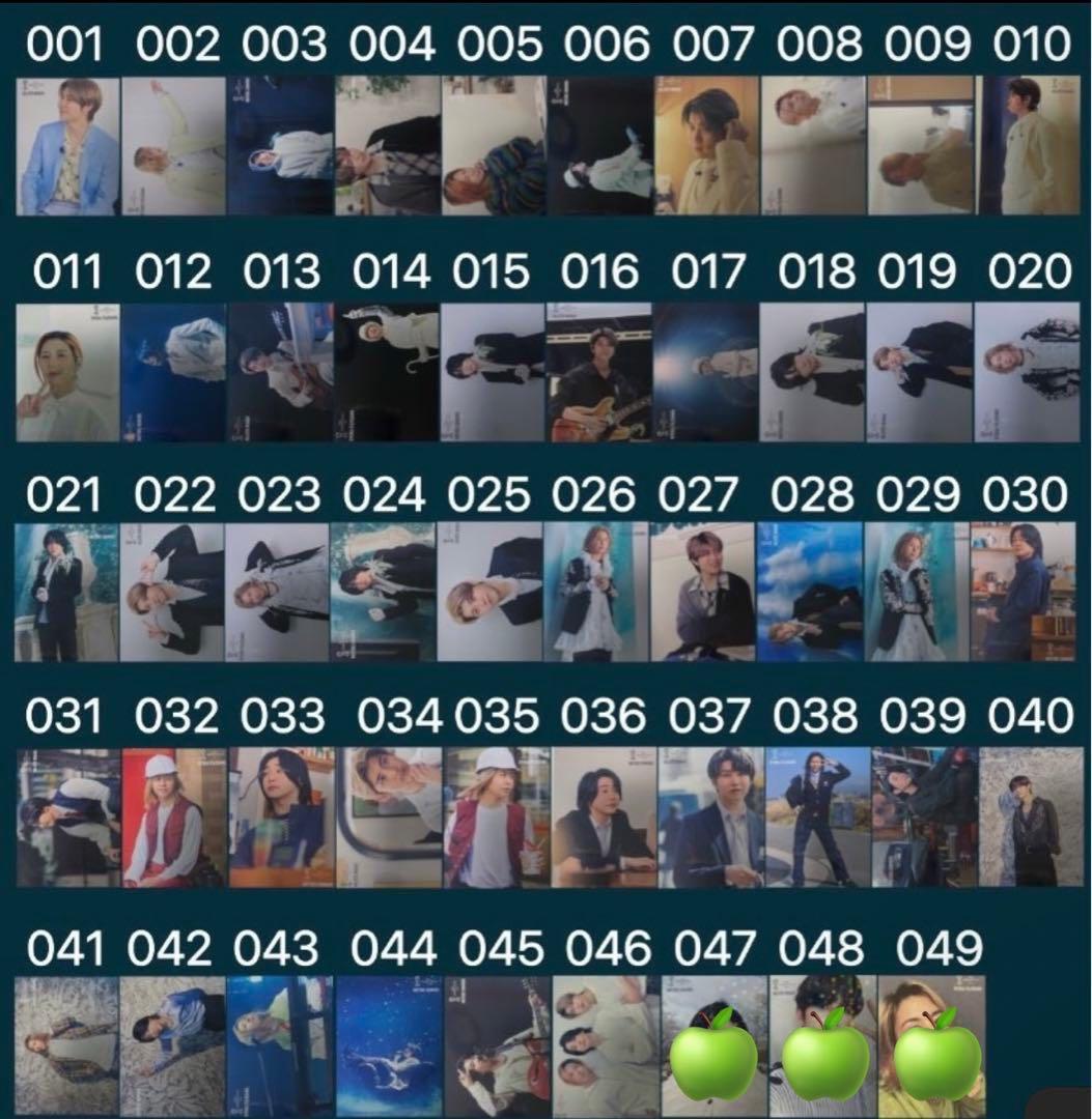 Mrs.GREENAPPLE 対バン フォトカード ノーマルコンプリート　セット