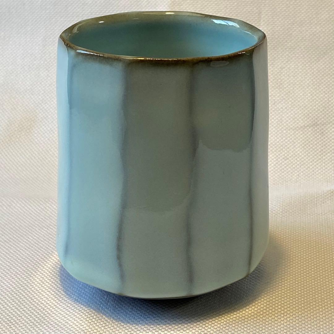 小石原焼 人間国宝 福島善三 中野月白瓷 湯呑み - メルカリ