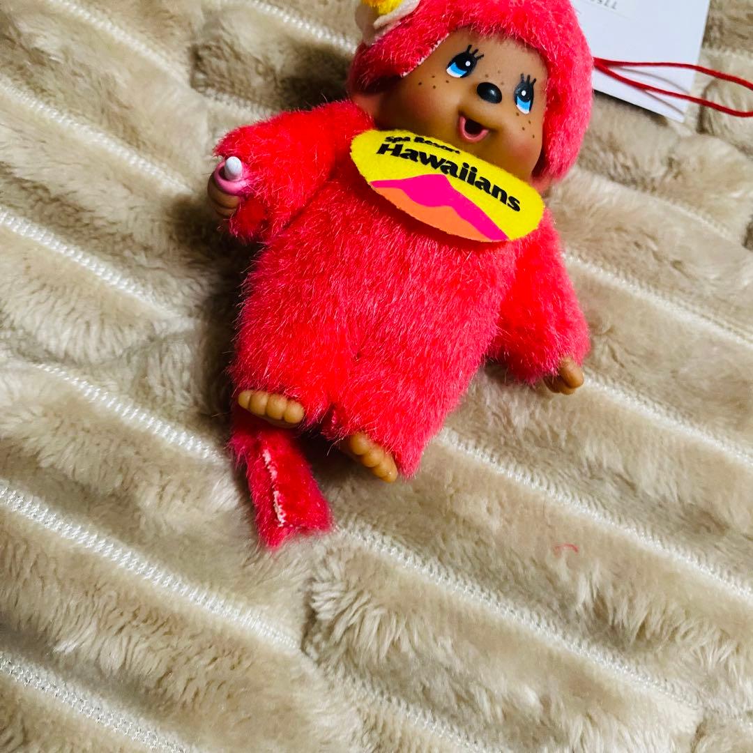 ハワイアンズ　モンチッチ　ストラップ　ぬいぐるみ