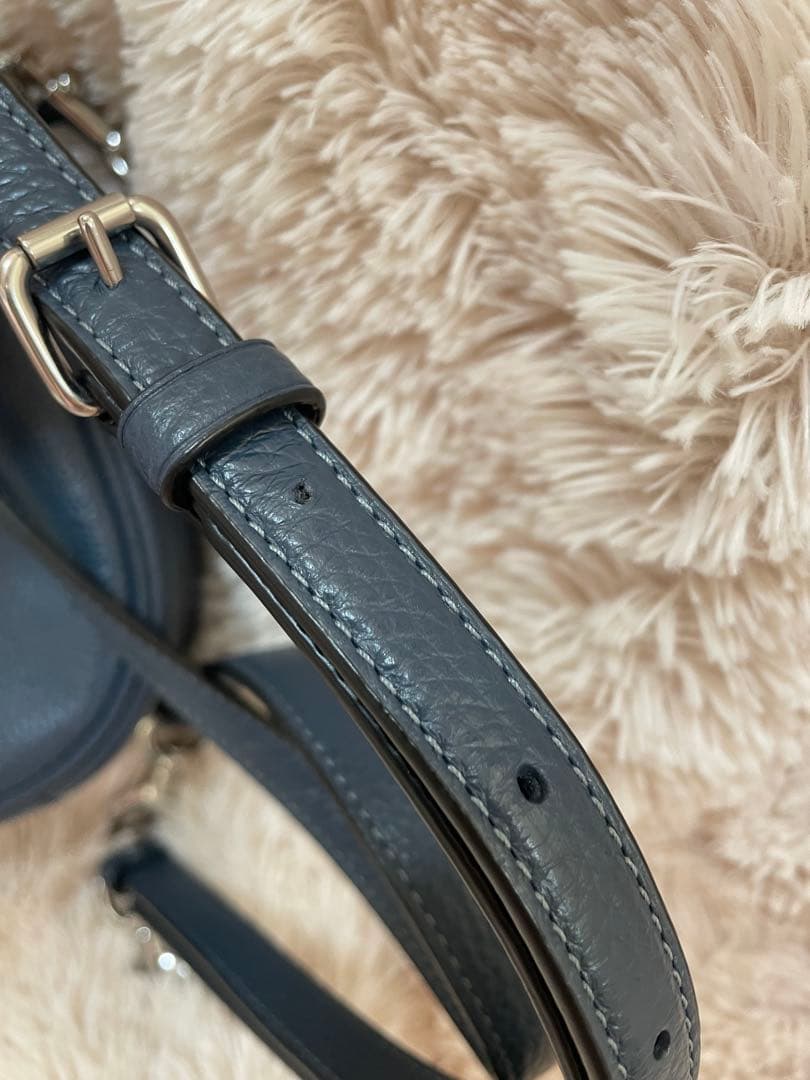 COACH ショルダーバッグ 2way ハンドバッグ ネイビー