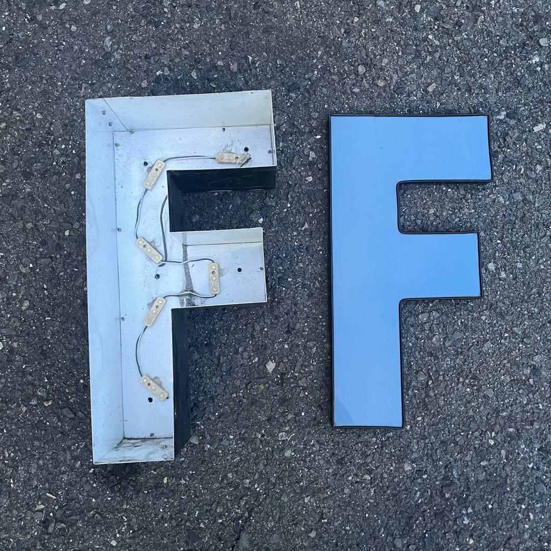 F 看板 アルファベット レターサイン 文字 アメリカ ビンテージ