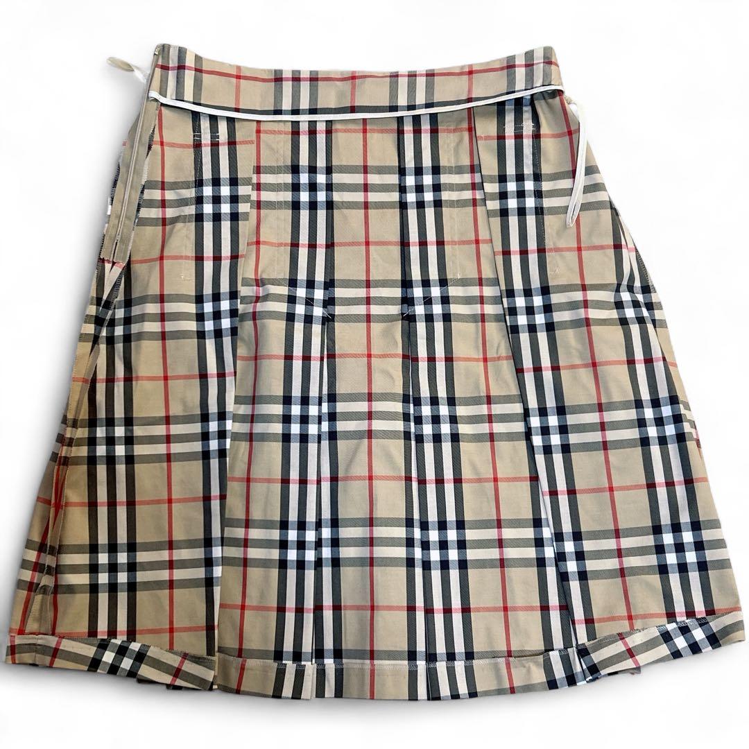 ✨美品✨大きいサイズ バーバリー ボックスプリーツスカート 膝下丈 ノバチェック
