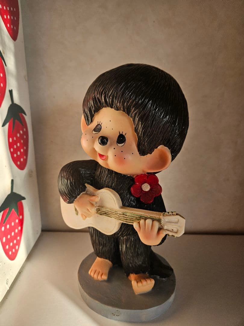 土日限定値下げ☆激レア☆モンチッチ☆ガーデンオブジェ☆置物☆楽器系