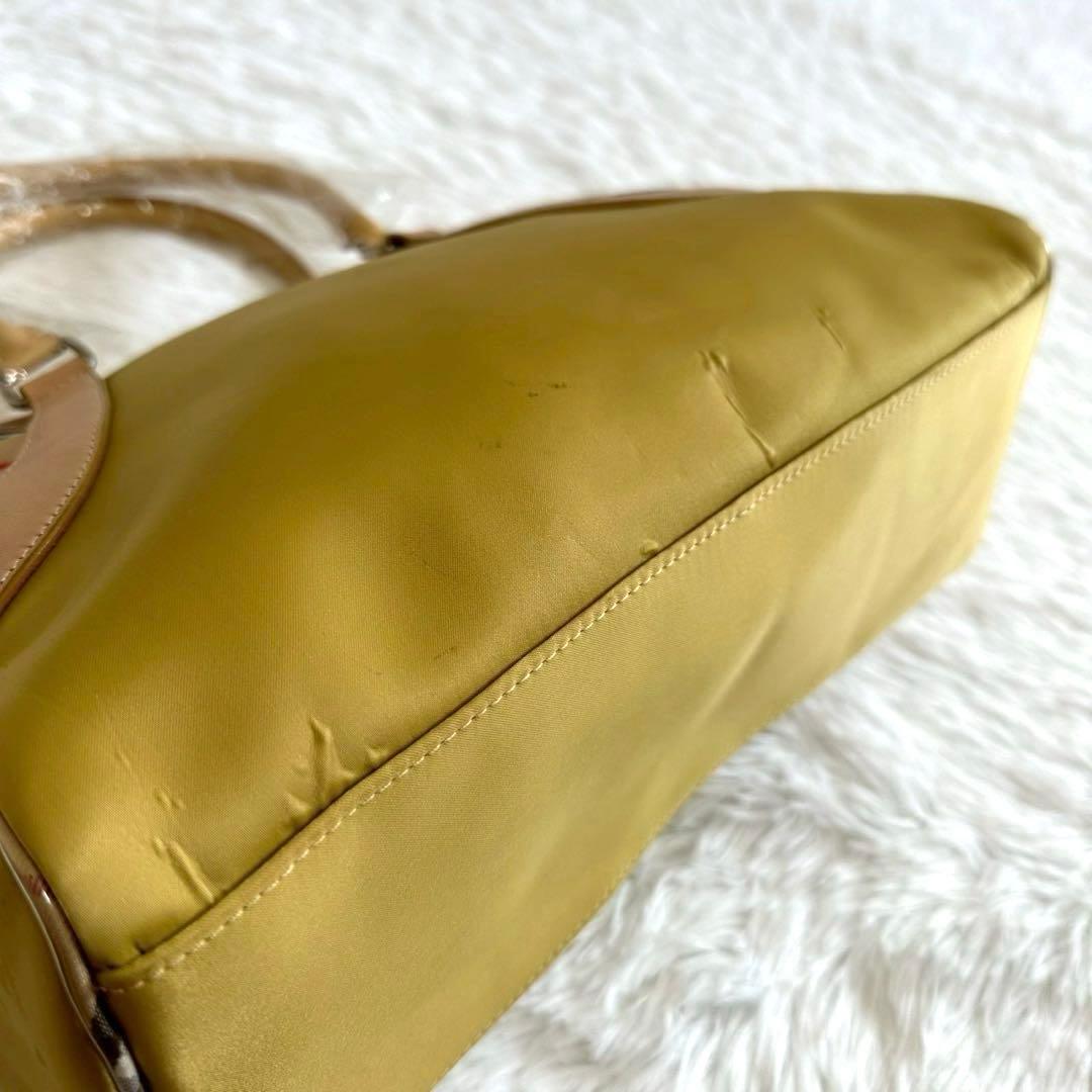 訳あり新品✨バーバリーズ ショルダーバッグ イエロー ノバチェック タグ付き