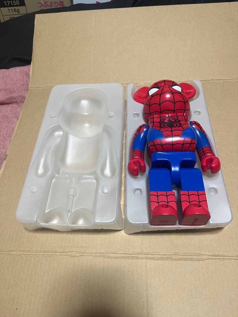 美品 初期物 ベアブリック400％ スパイダーマン ハッピーくじ 特賞