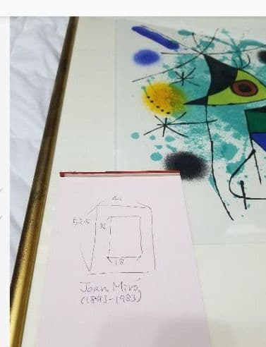 お値下げ中リトグラフ＊ ジョアンミロ：アクア