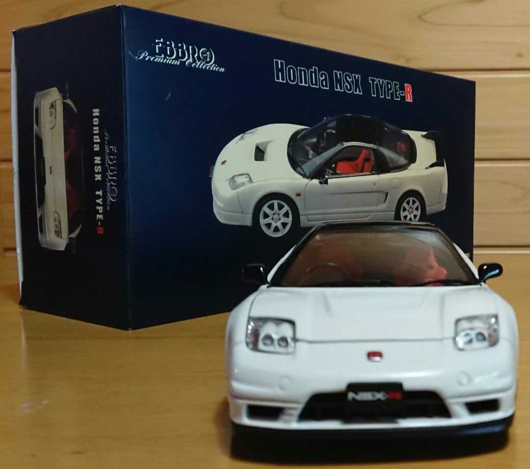 エブロEBBROホンダNSX-R1/24プレミアムコレクションホワイト中古品
