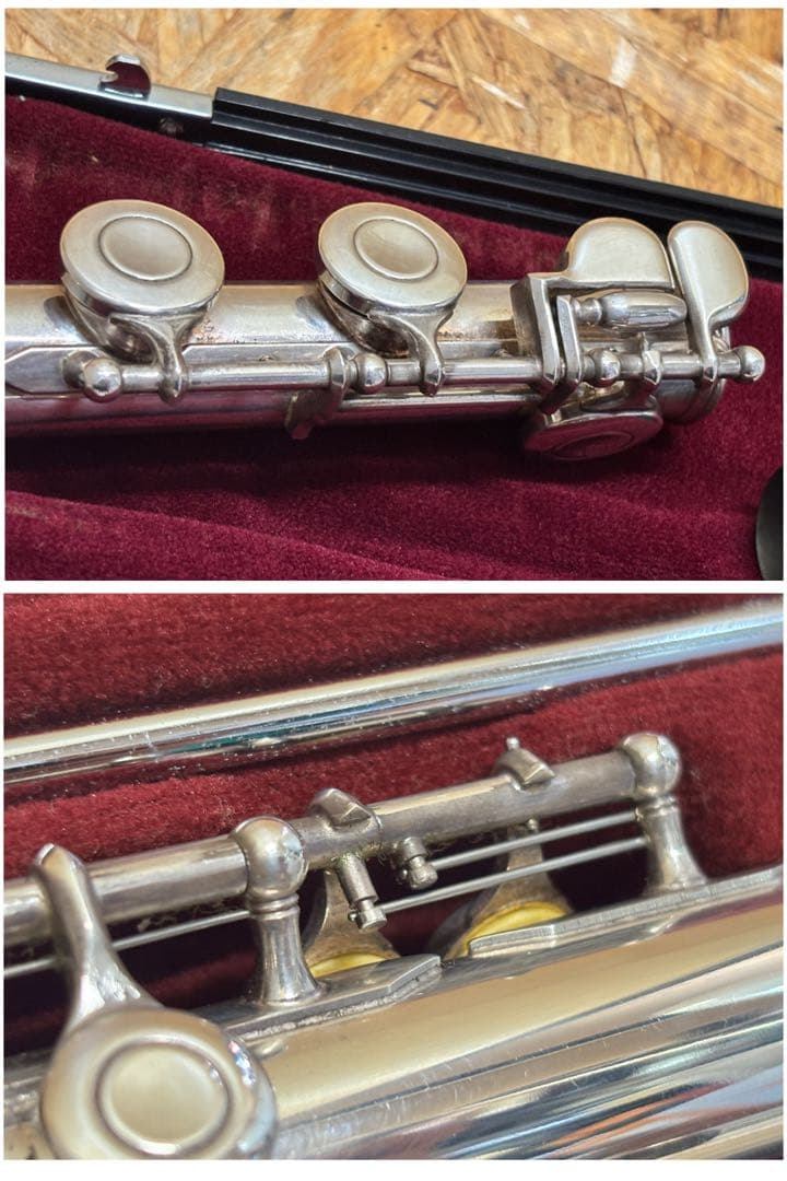 YAMAHA フルート 211SII ハードケース 革ケース付き