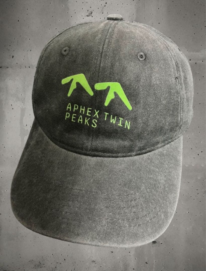 未着用 エイフェックス・ツイン キャップ 帽子 ヴィンテージブラック